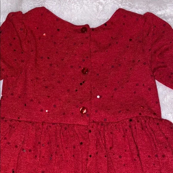 Girls red Christmas dress 4/5 sequins holiday - Picture 7 of 7
